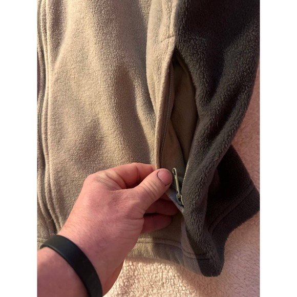 Columbia Sportswear Steen's Mountain Vest Mens XL Gray Full Zip Logo Embroidered - Picture 5 of 6